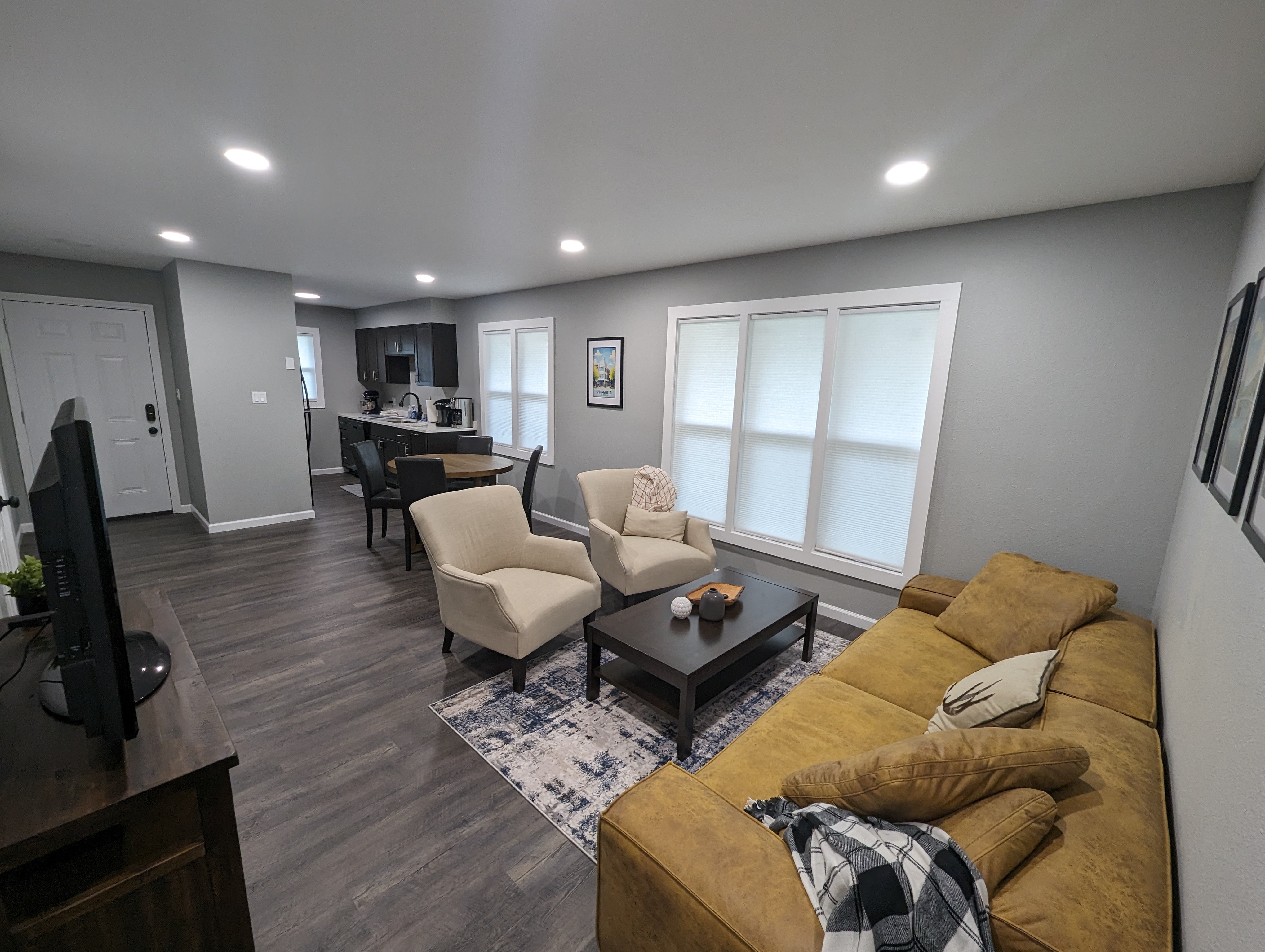 A finished, furnished living space in one of our homes