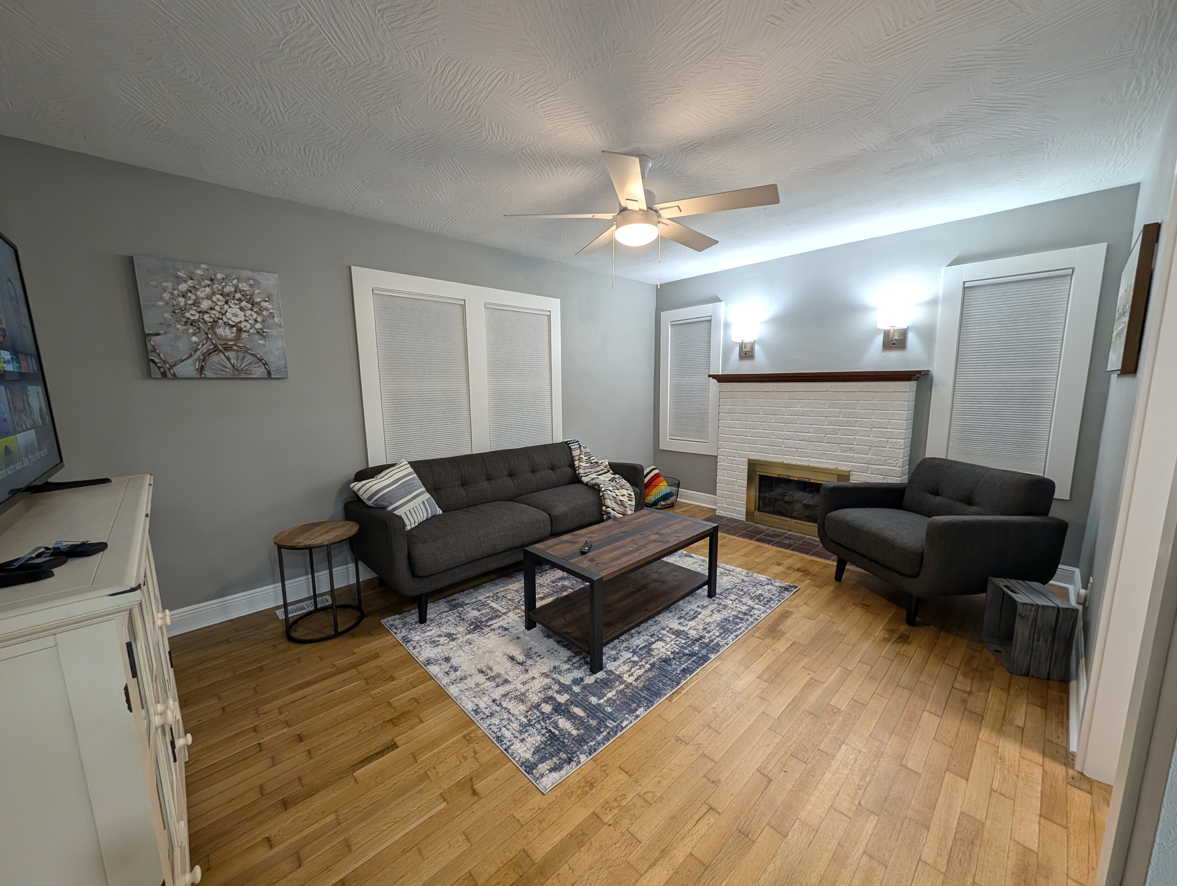 A furnished single-family living space